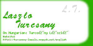 laszlo turcsany business card